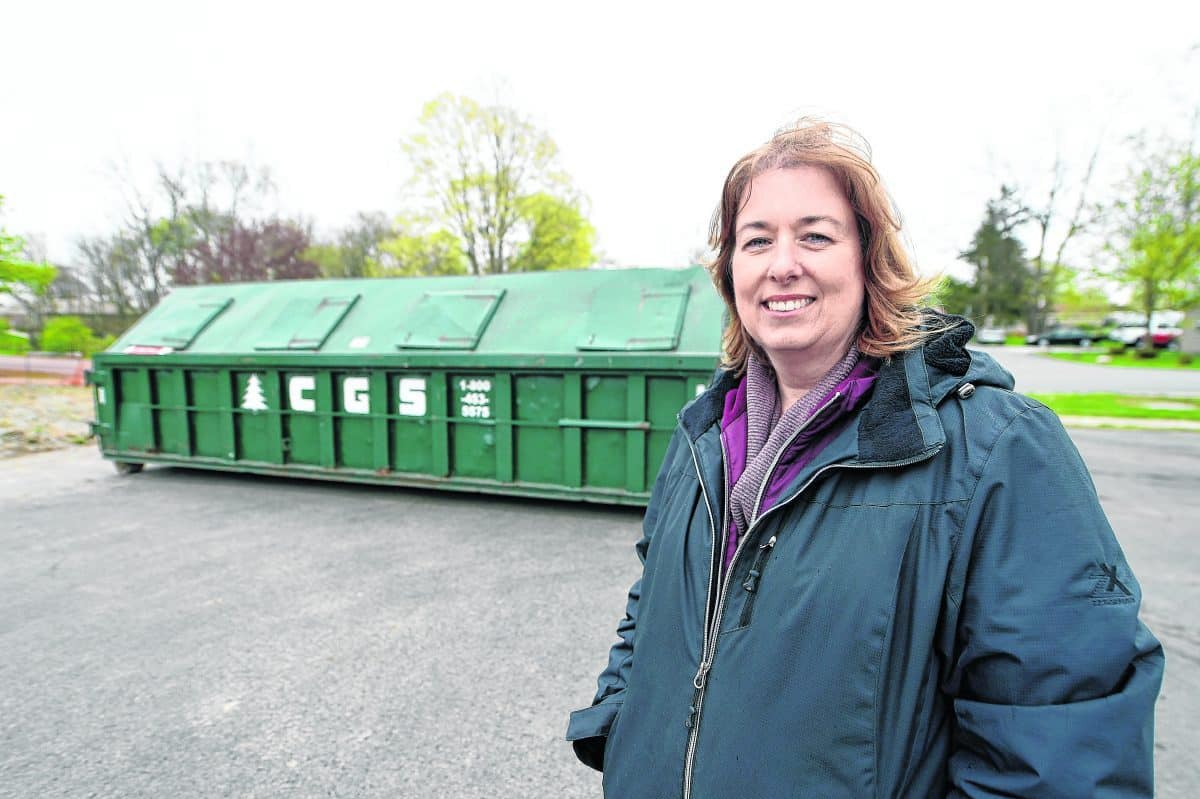 Dede Allender, director and educator for the Hancock County Solid Waste Management District, says she has noticed fewer families are recycling now. (Tom Russo | Daily Reporter)  Tom Russo | Daily Reporter