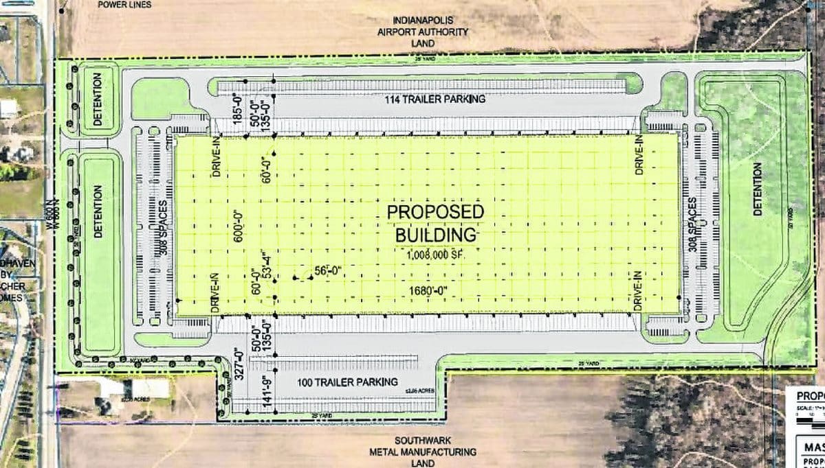 Cincinnati-based Al. Neyer wants to annex about 62 acres south of McCordsville into town and develop a 1-million-square-foot speculative building. (Submitted image)