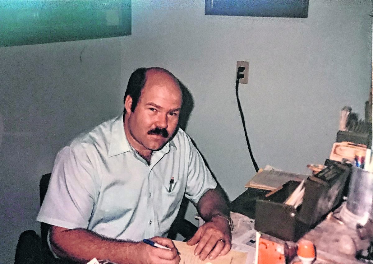 Ron Sanders in his office earlier in his career. (Submitted photo)